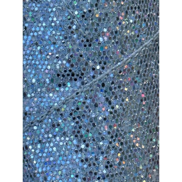 Bobs Silver Sparkle Square Flat Size 7W - Picture 9 of 10